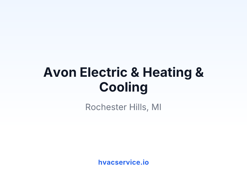Avon Electric & Heating & Cooling
