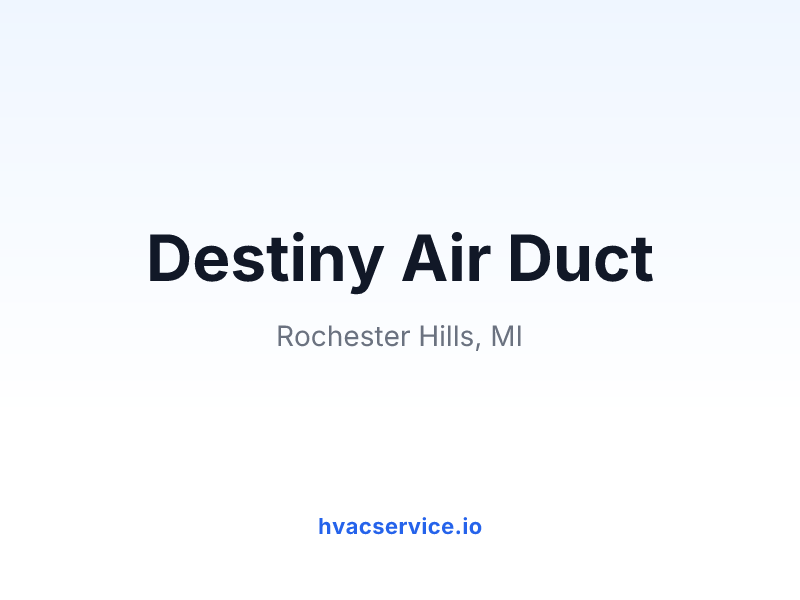 Destiny Air Duct
