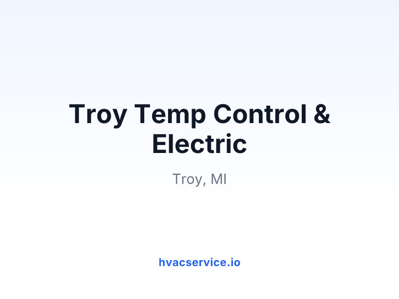 Troy Temp Control & Electric