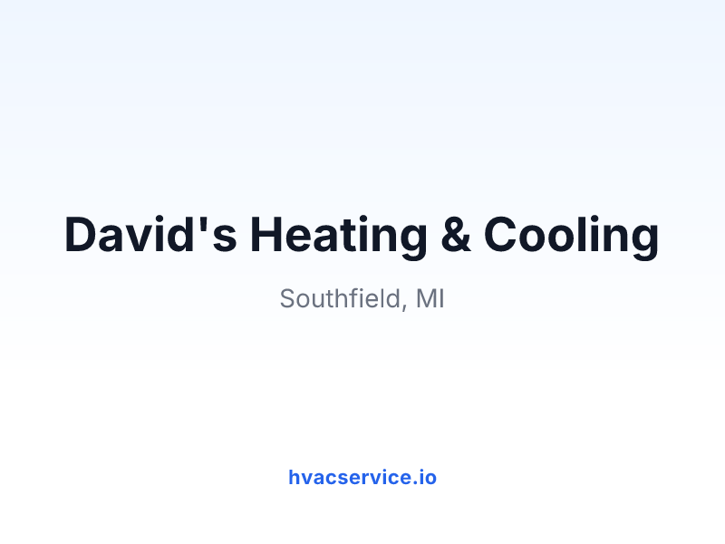David's Heating & Cooling