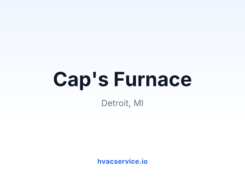 Cap's Furnace