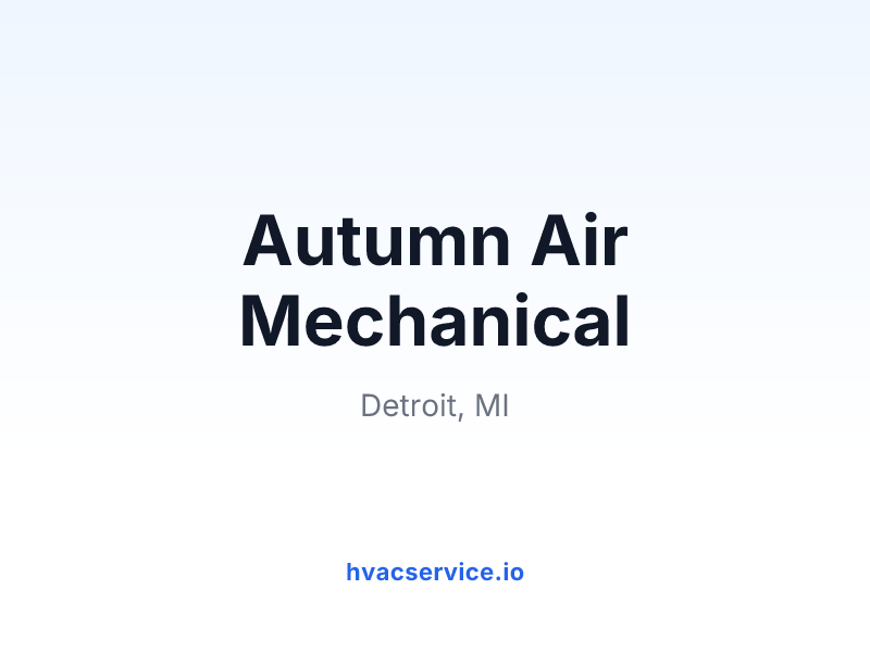Autumn Air Mechanical