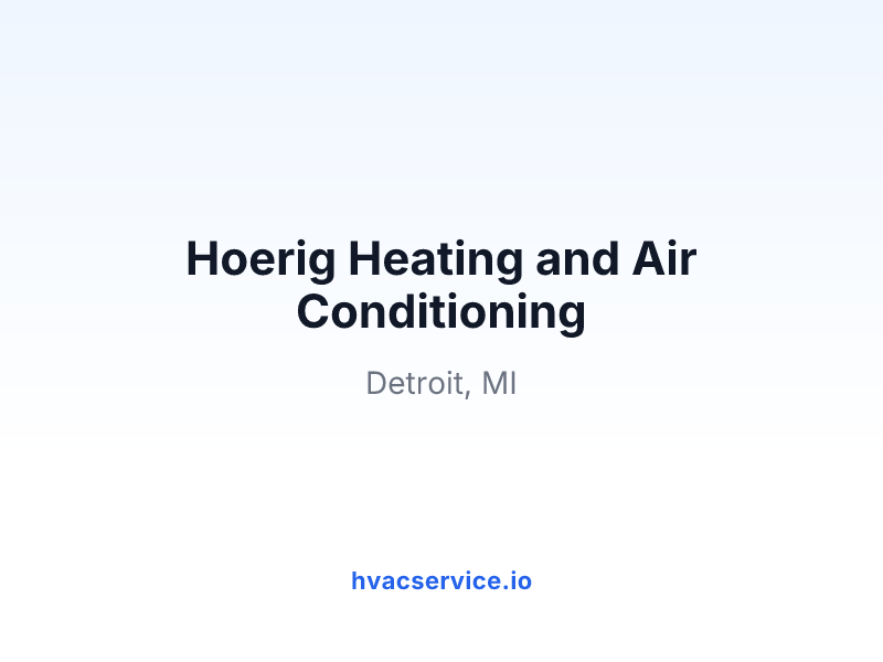 Hoerig Heating and Air Conditioning