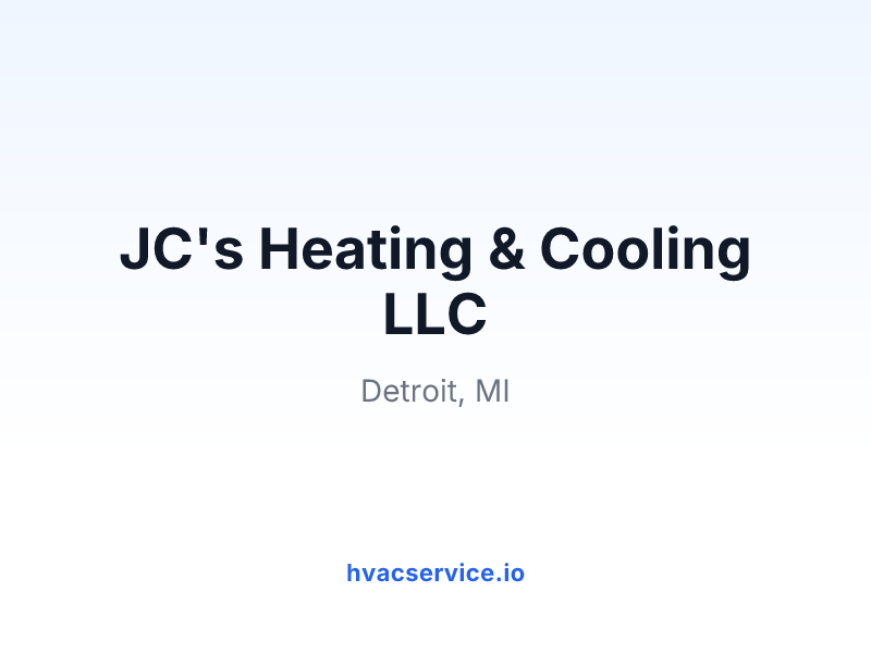 JC's Heating & Cooling LLC