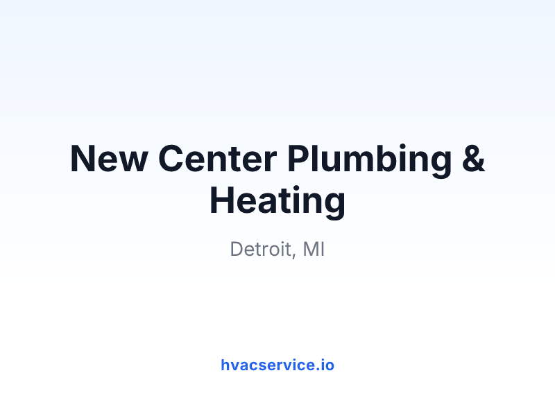 New Center Plumbing & Heating