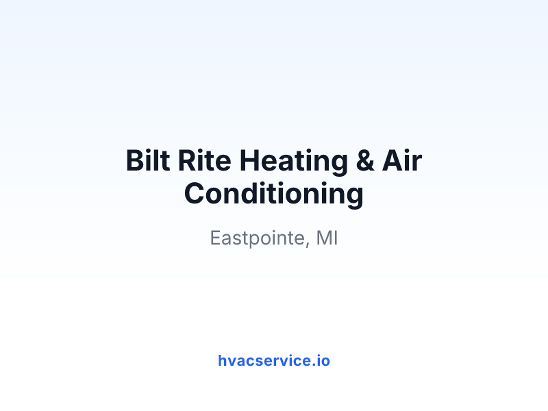 Bilt Rite Heating & Air Conditioning