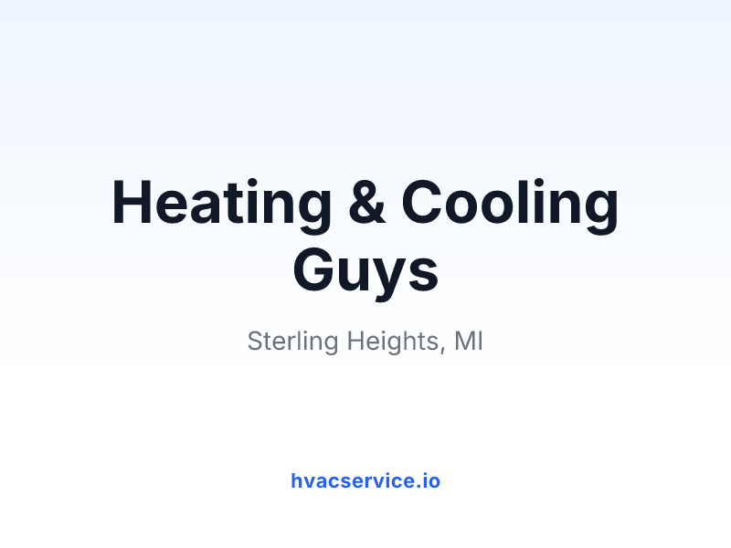 Heating & Cooling Guys