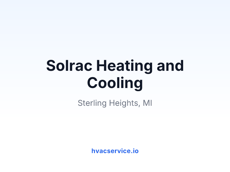 Solrac Heating and Cooling
