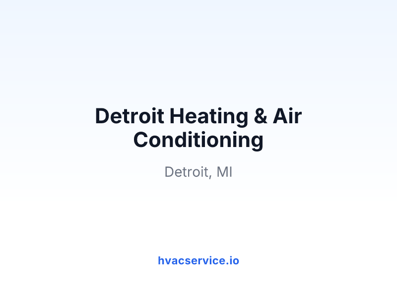 Detroit Heating & Air Conditioning