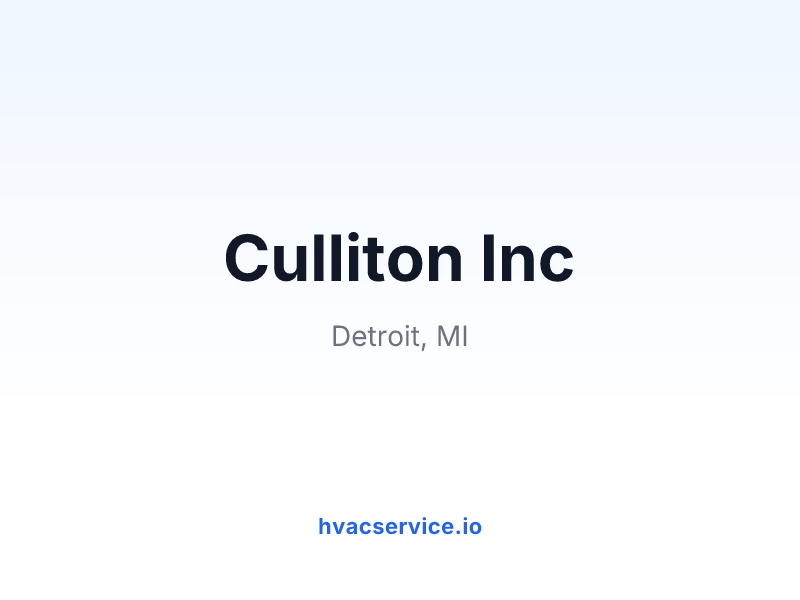 Culliton Inc