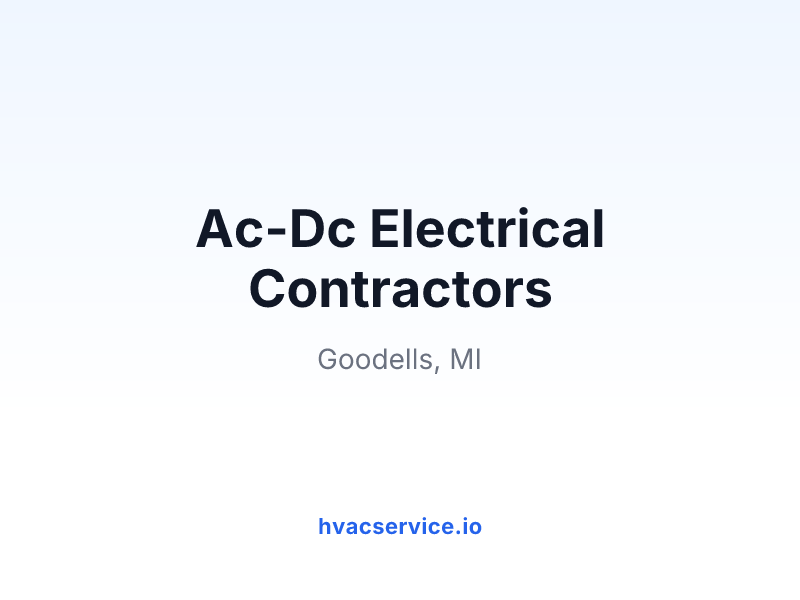 Ac-Dc Electrical Contractors