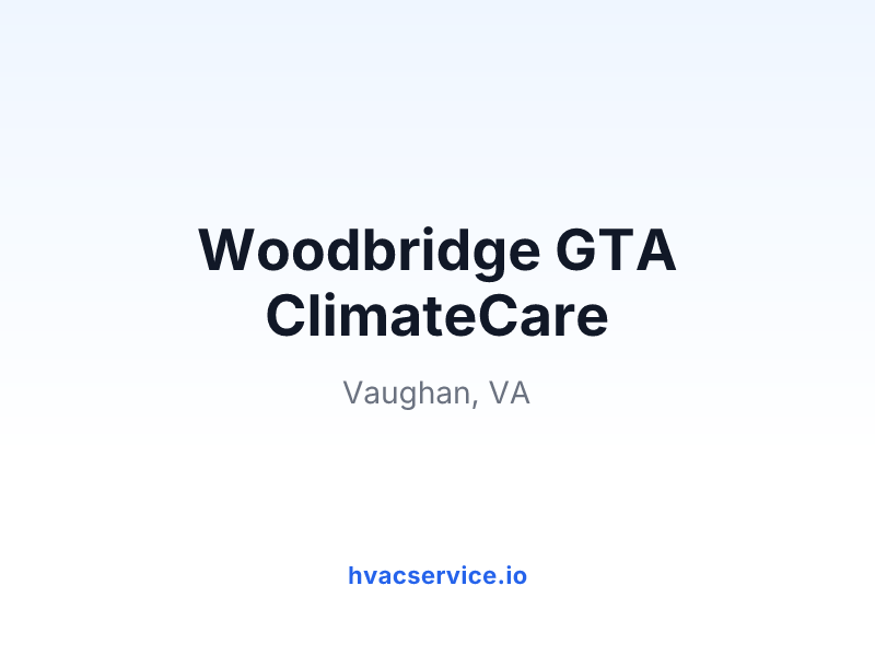 Woodbridge GTA ClimateCare