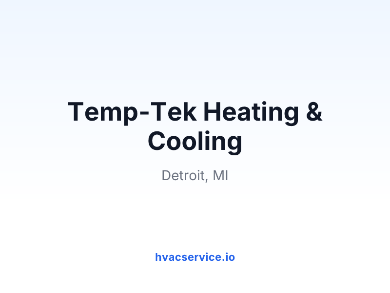 Temp-Tek Heating & Cooling