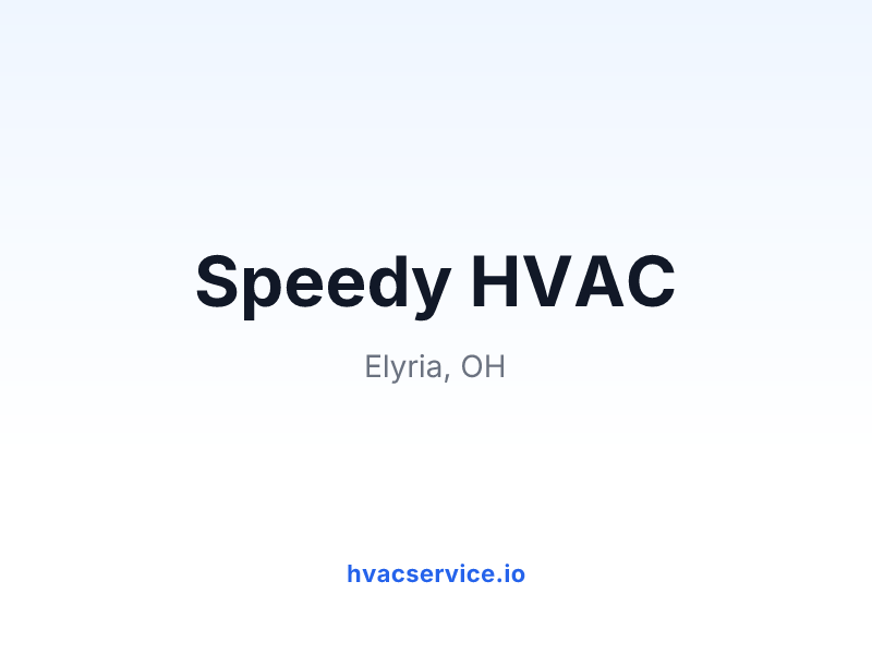 Speedy HVAC