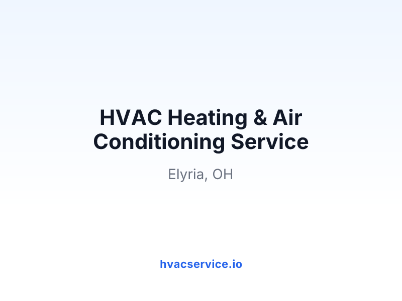 HVAC Heating & Air Conditioning Service
