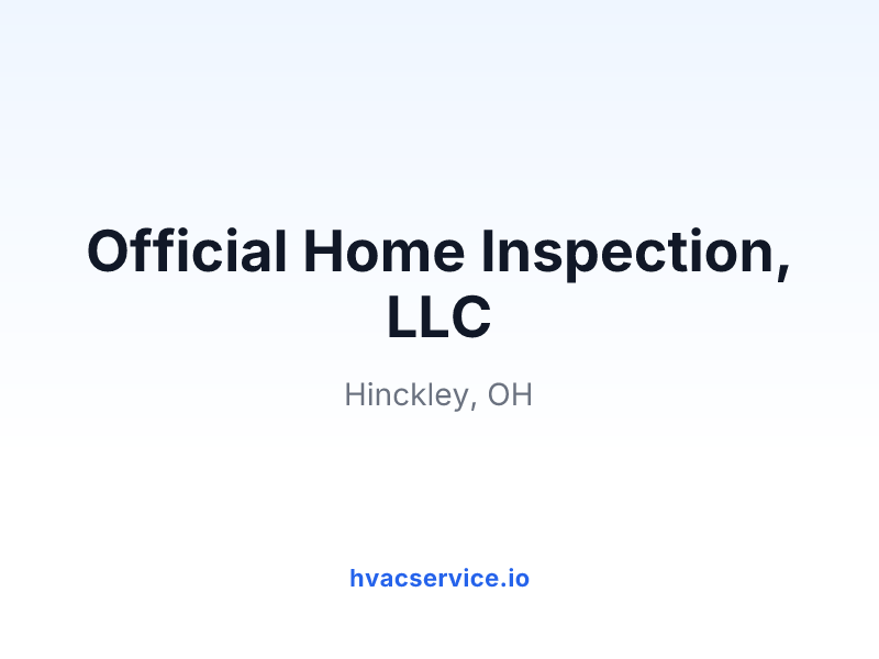 Official Home Inspection, LLC