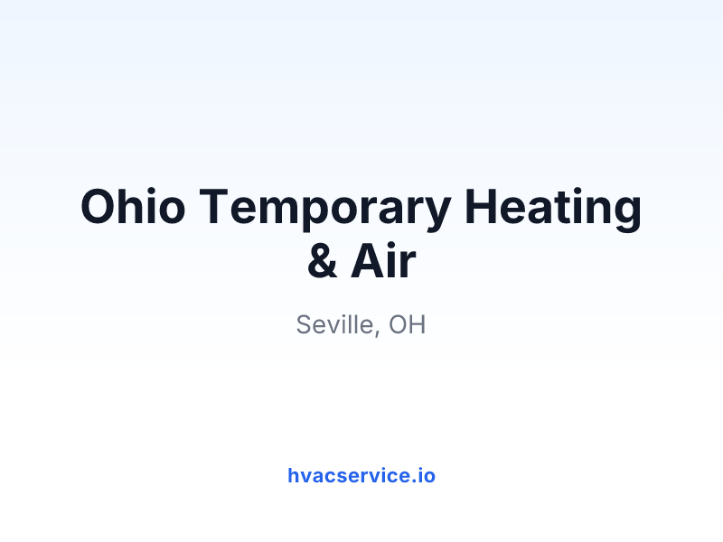 Ohio Temporary Heating & Air