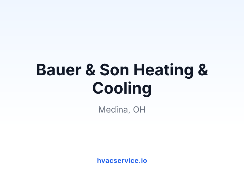 Bauer & Son Heating & Cooling