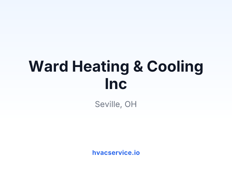 Ward Heating & Cooling Inc