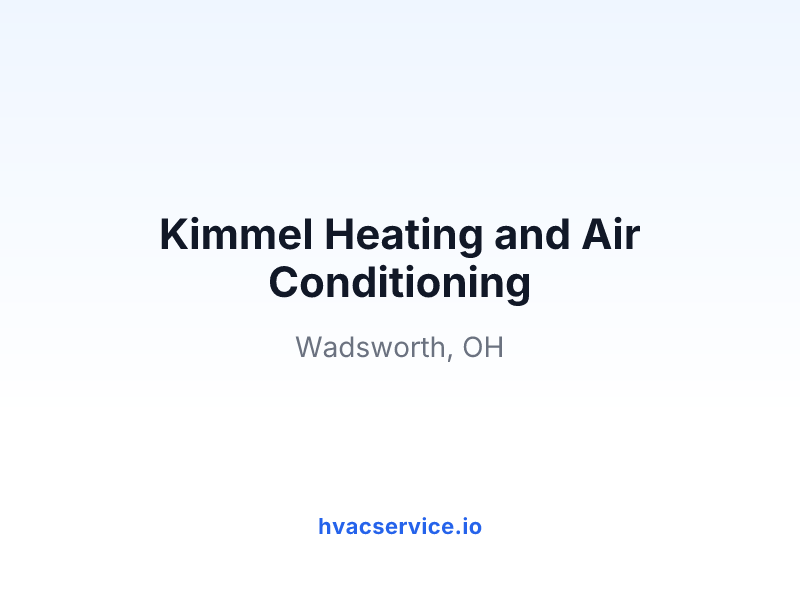 Kimmel Heating and Air Conditioning