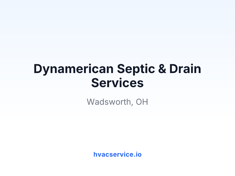 Dynamerican Septic & Drain Services