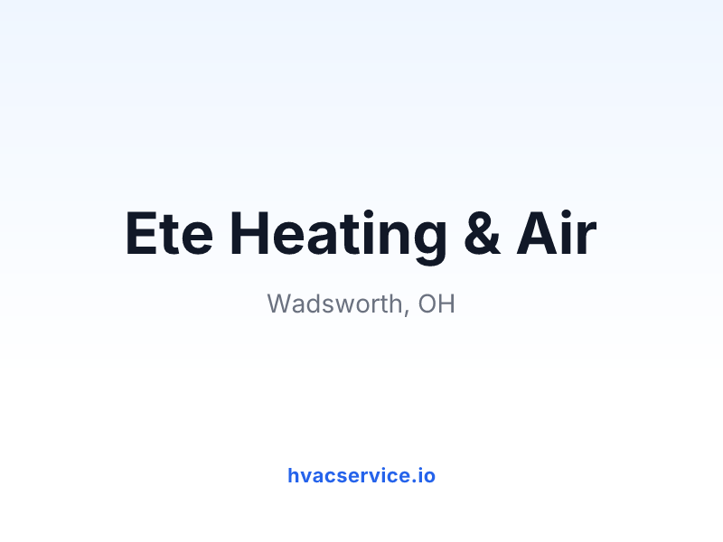 Ete Heating & Air