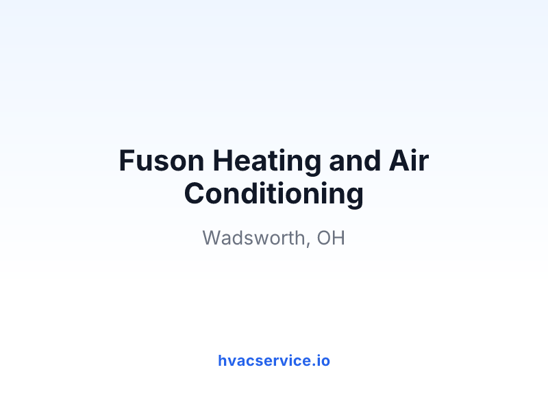 Fuson Heating and Air Conditioning