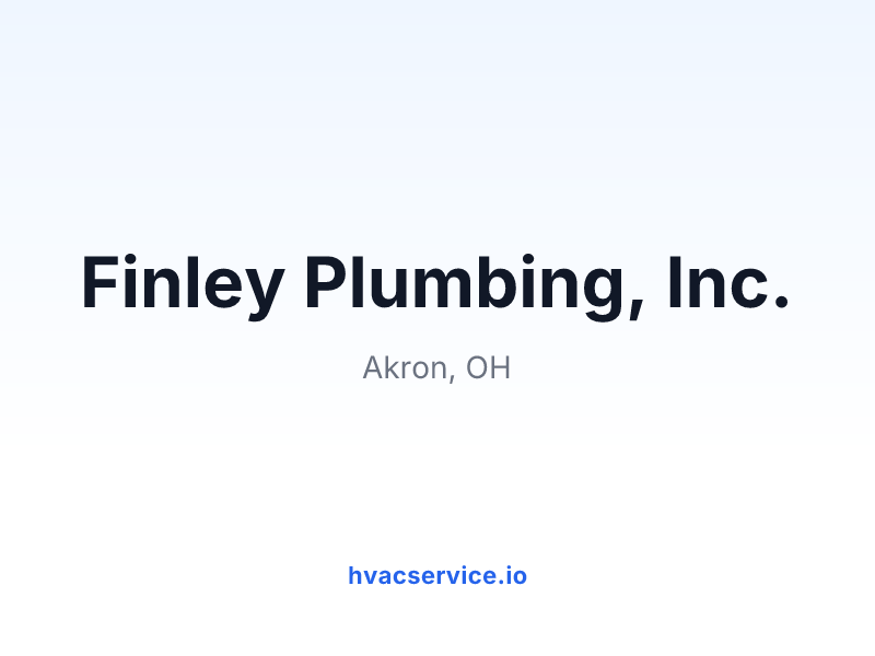 Finley Plumbing, Inc.