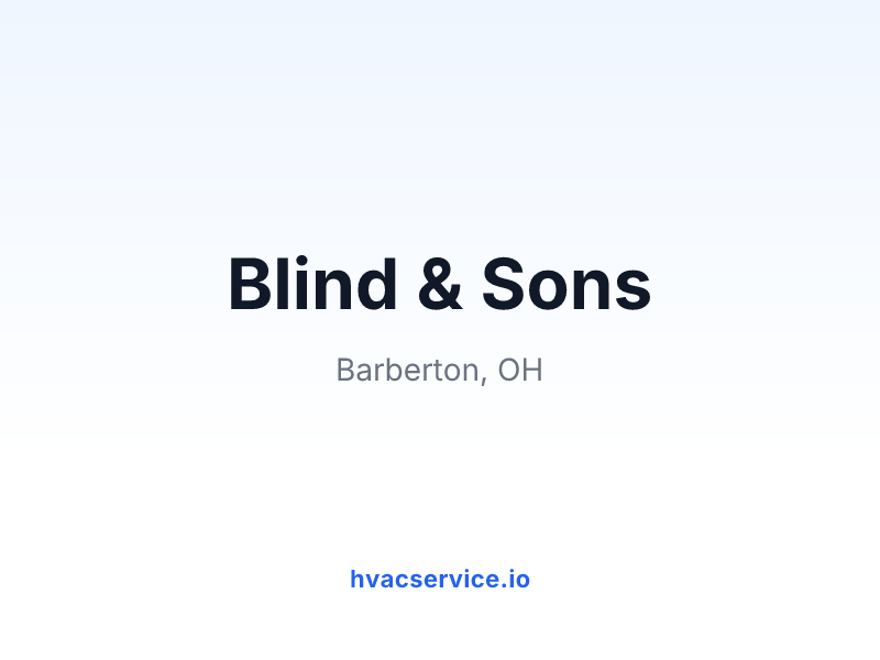 Blind & Sons