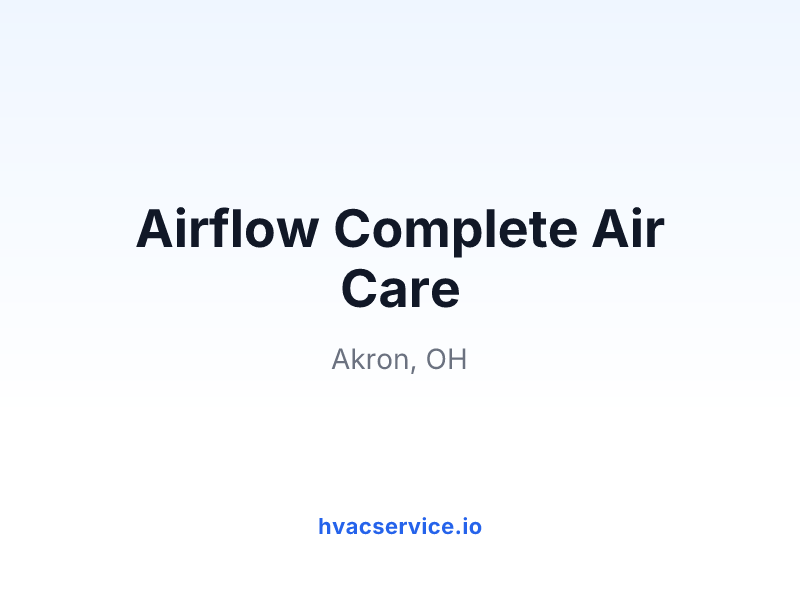 Airflow Complete Air Care