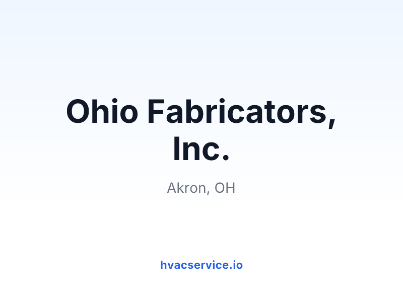 Ohio Fabricators, Inc.
