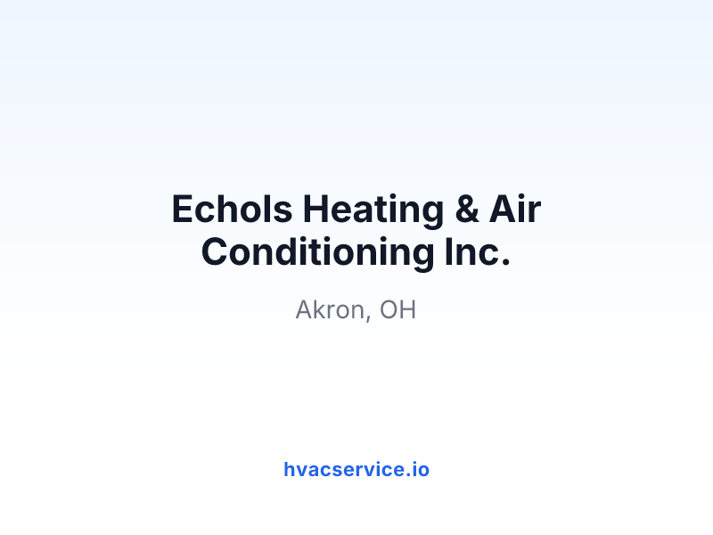 Echols Heating & Air Conditioning Inc.