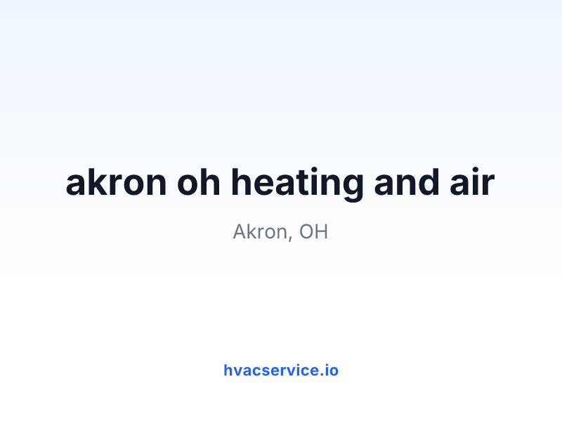 akron oh heating and air