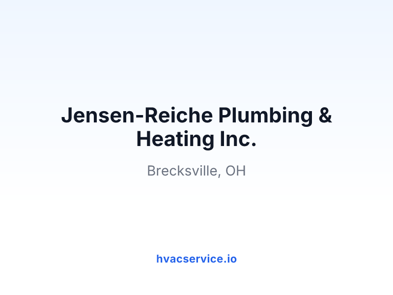 Jensen-Reiche Plumbing & Heating Inc.