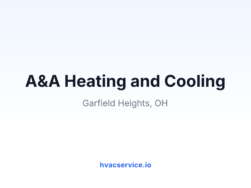 A&A Heating and Cooling