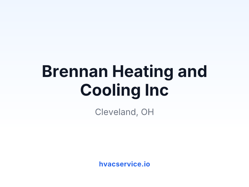 Brennan Heating and Cooling Inc