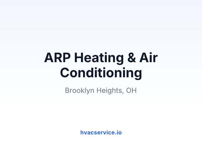 ARP Heating & Air Conditioning