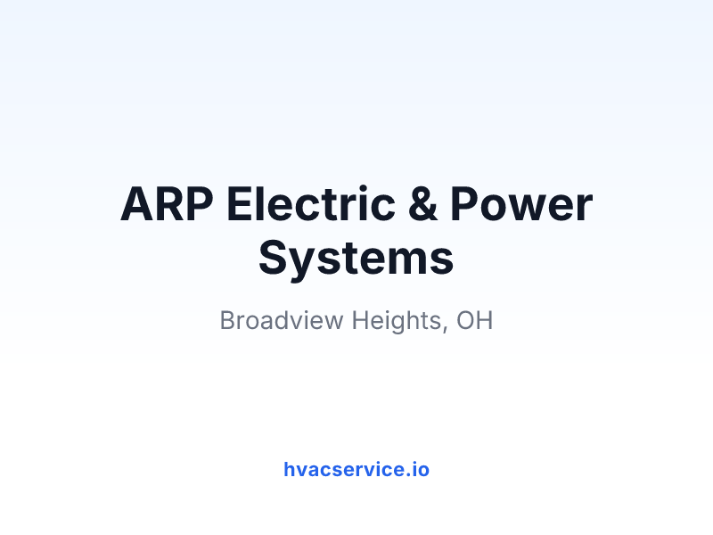 ARP Electric & Power Systems
