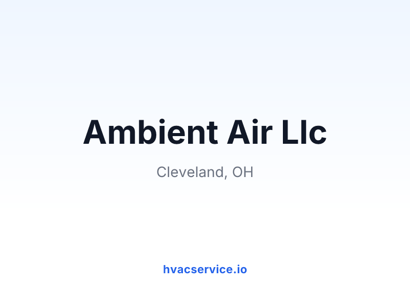 Ambient Air Llc