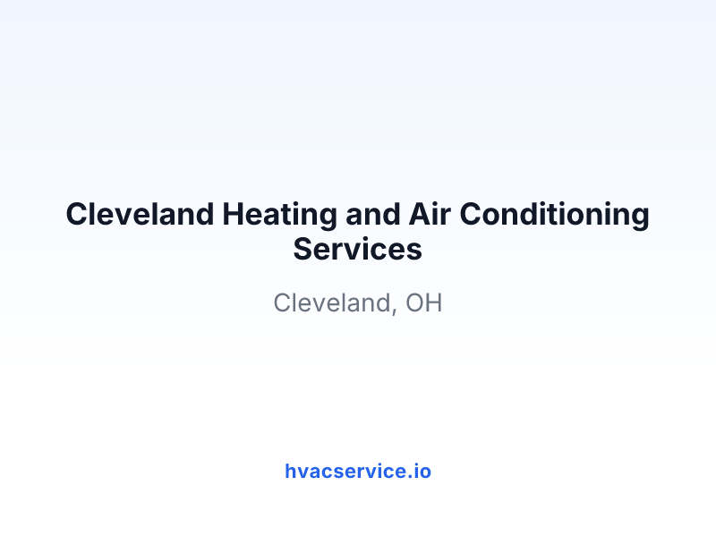 Cleveland Heating and Air Conditioning Services