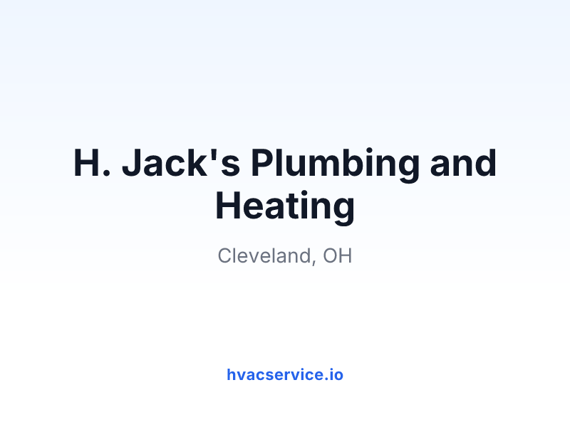 H. Jack's Plumbing and Heating
