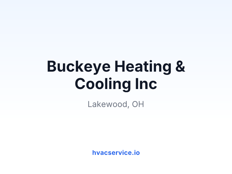 Buckeye Heating & Cooling Inc