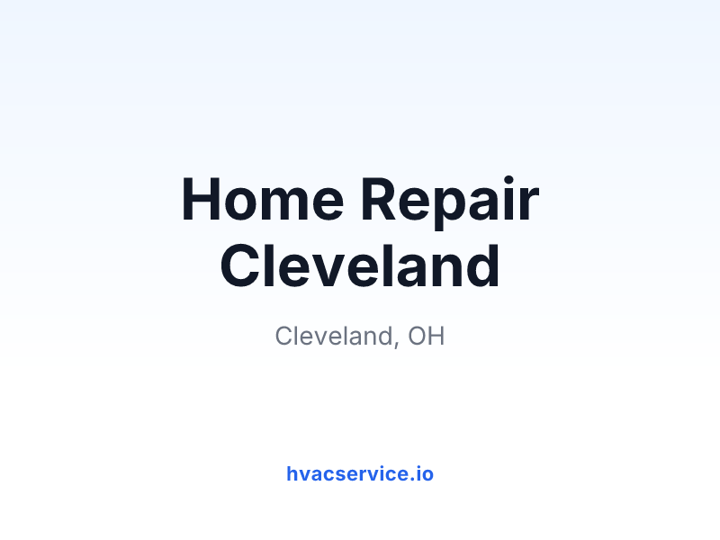 Home Repair Cleveland