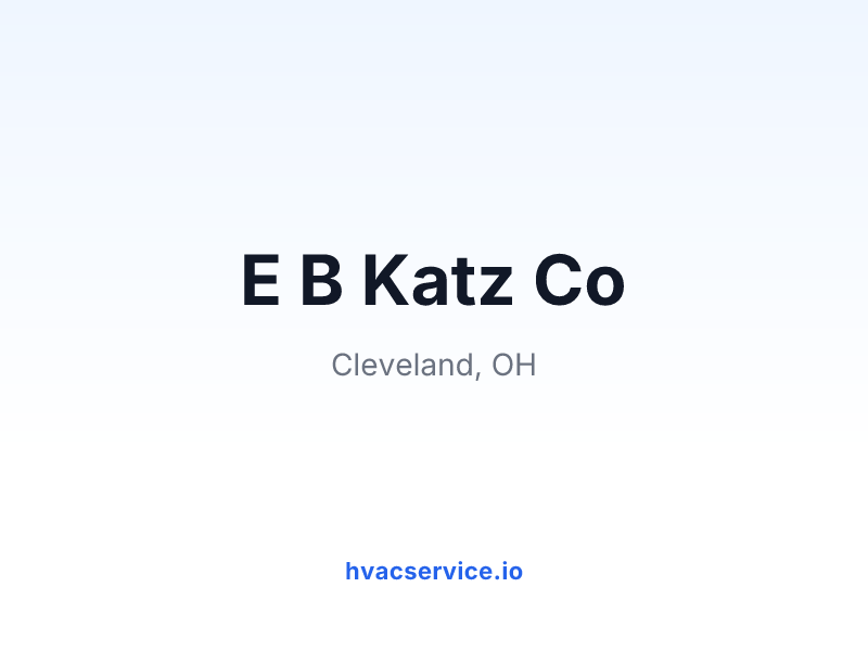 E B Katz Co