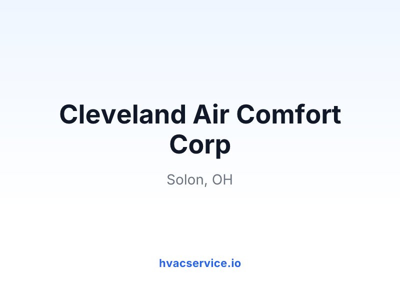 Cleveland Air Comfort Corp