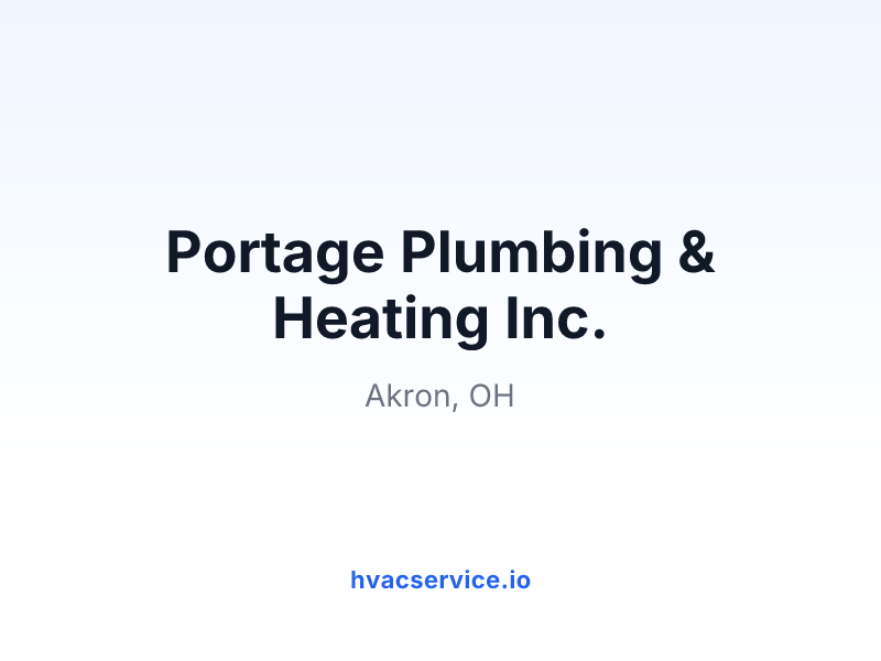 Portage Plumbing & Heating Inc.