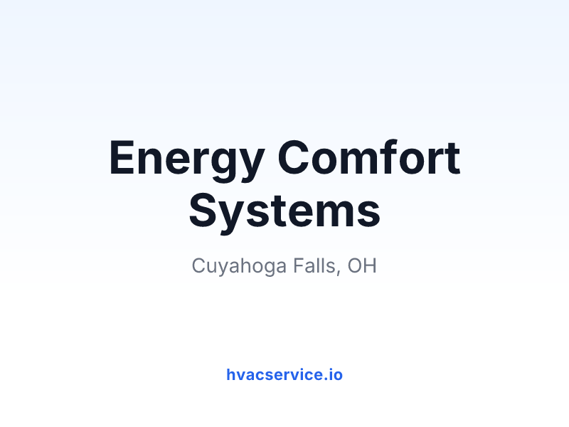 Energy Comfort Systems