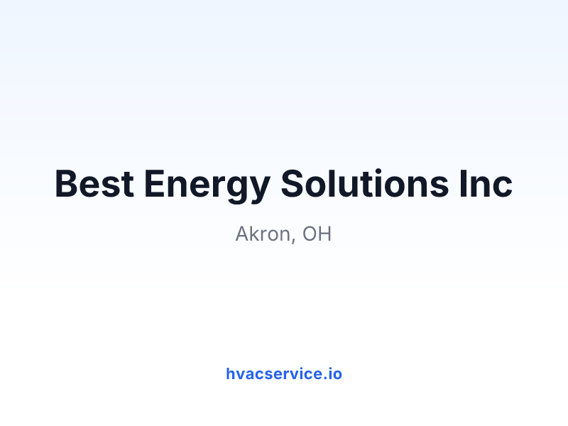 Best Energy Solutions Inc