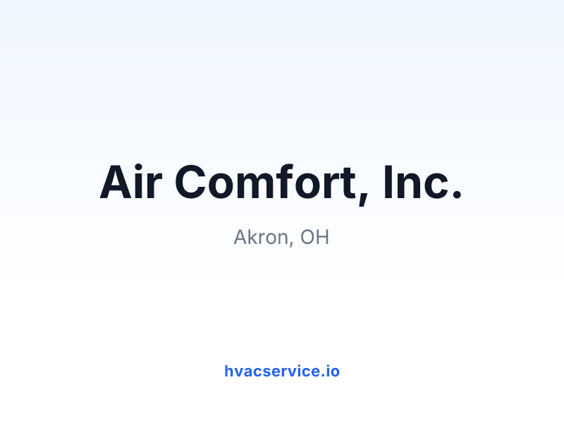 Air Comfort, Inc.