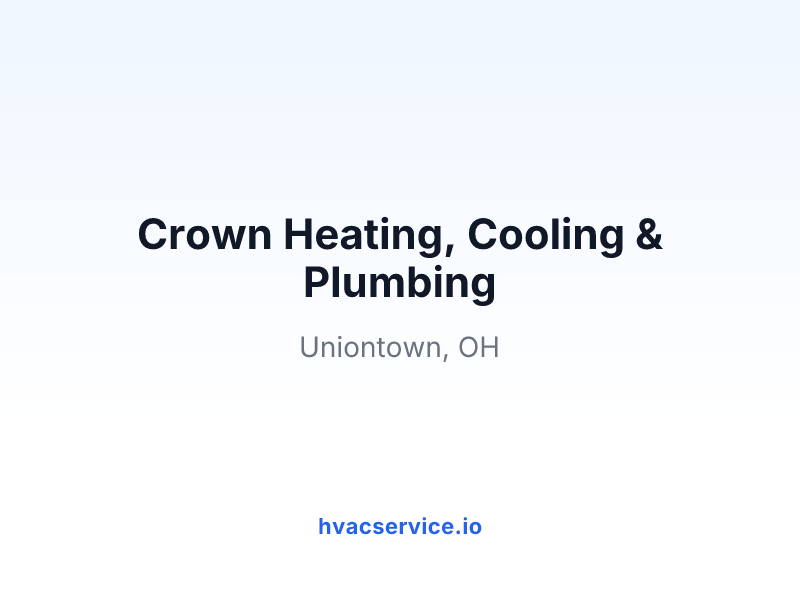 Crown Heating, Cooling & Plumbing